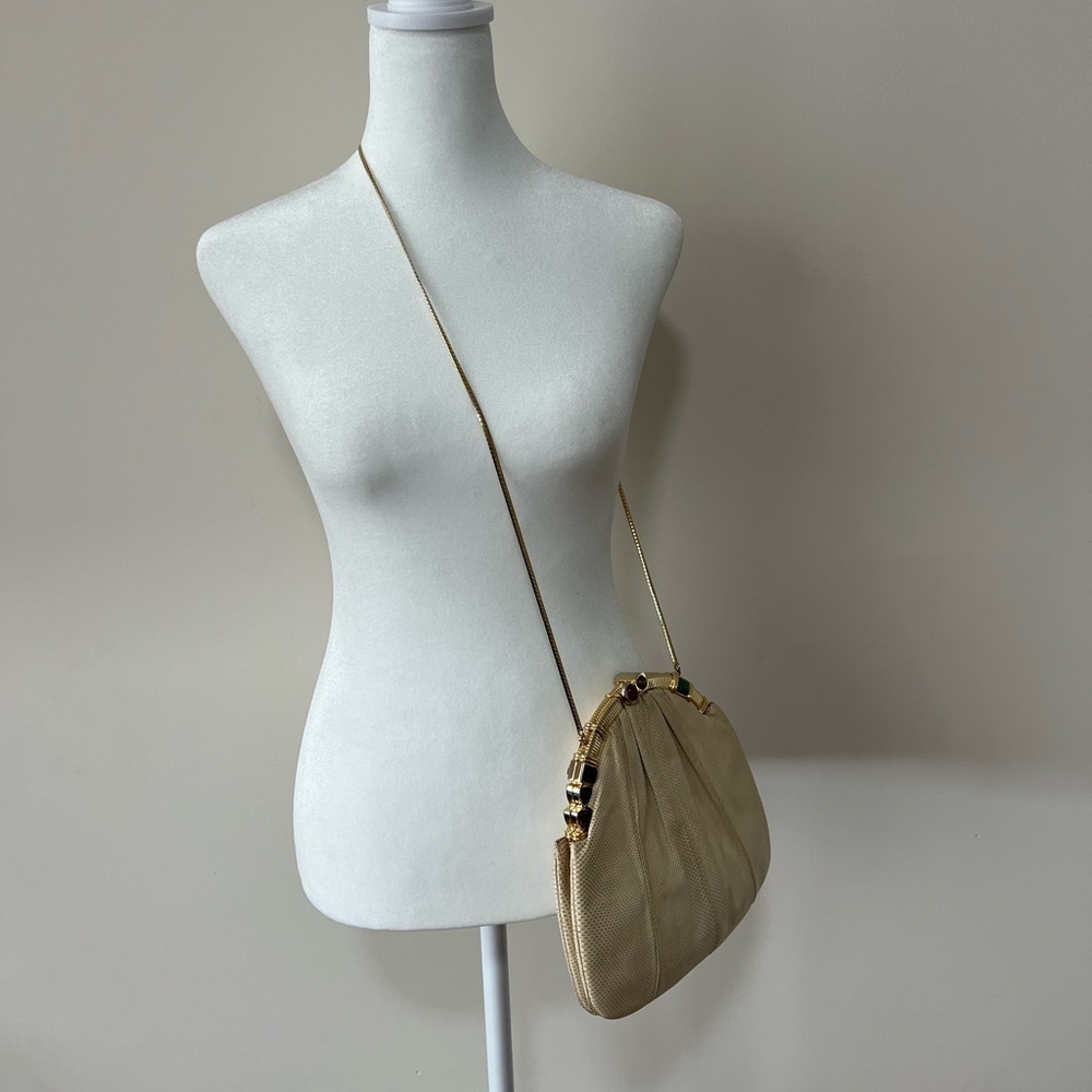 Judith Leiber Vintage Lizard Skin Bag. Good Condition. - Picture 8 of 16